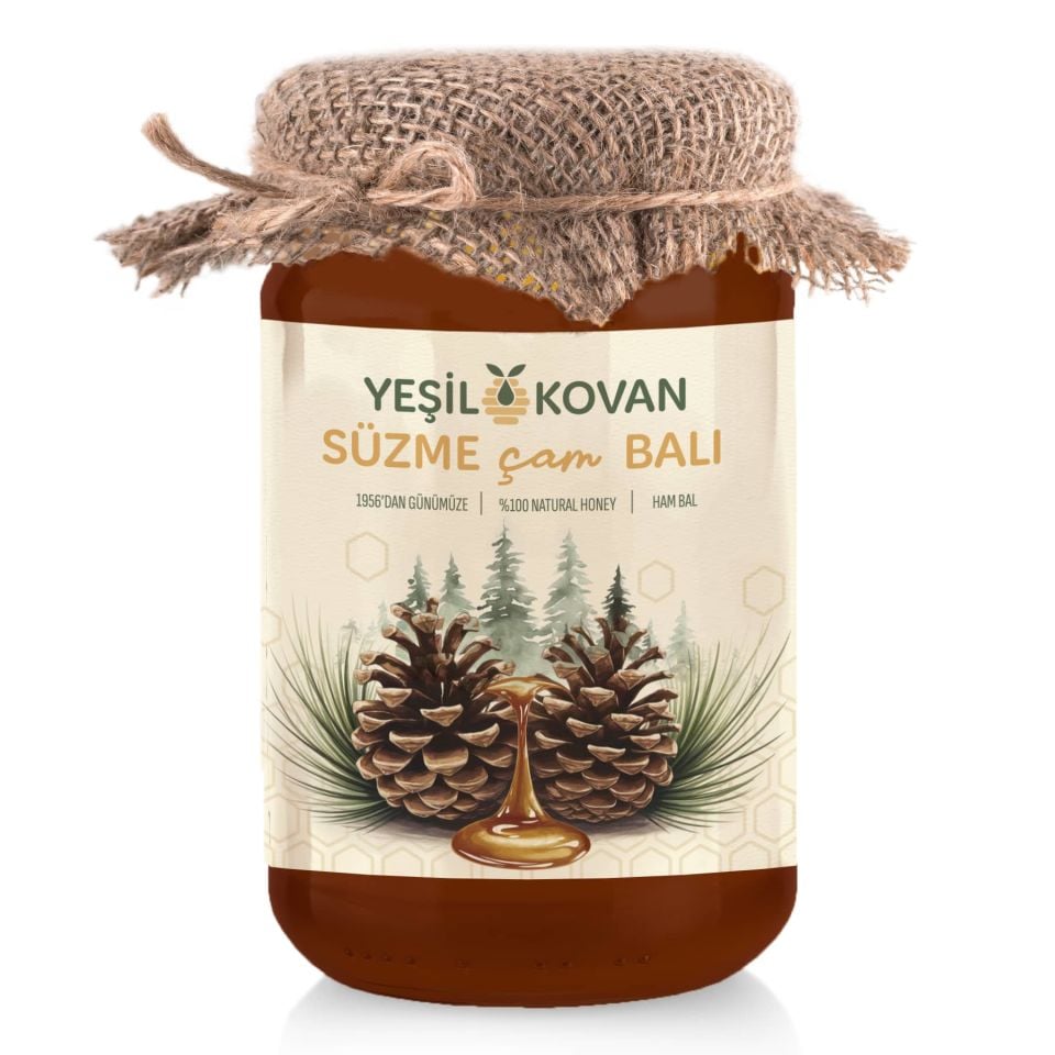 Süzme Çam Balı 850 Gr - Cam Kavanoz