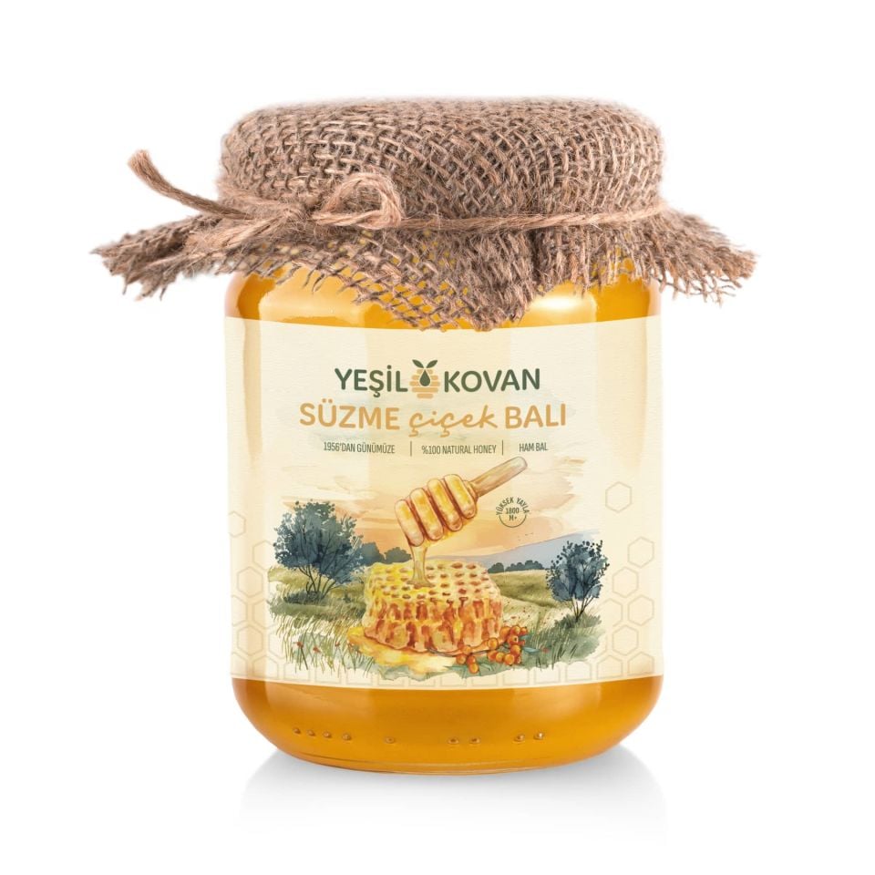 Yüksek Yayla Çiçek Balı 450 Gr - Cam Kavanoz