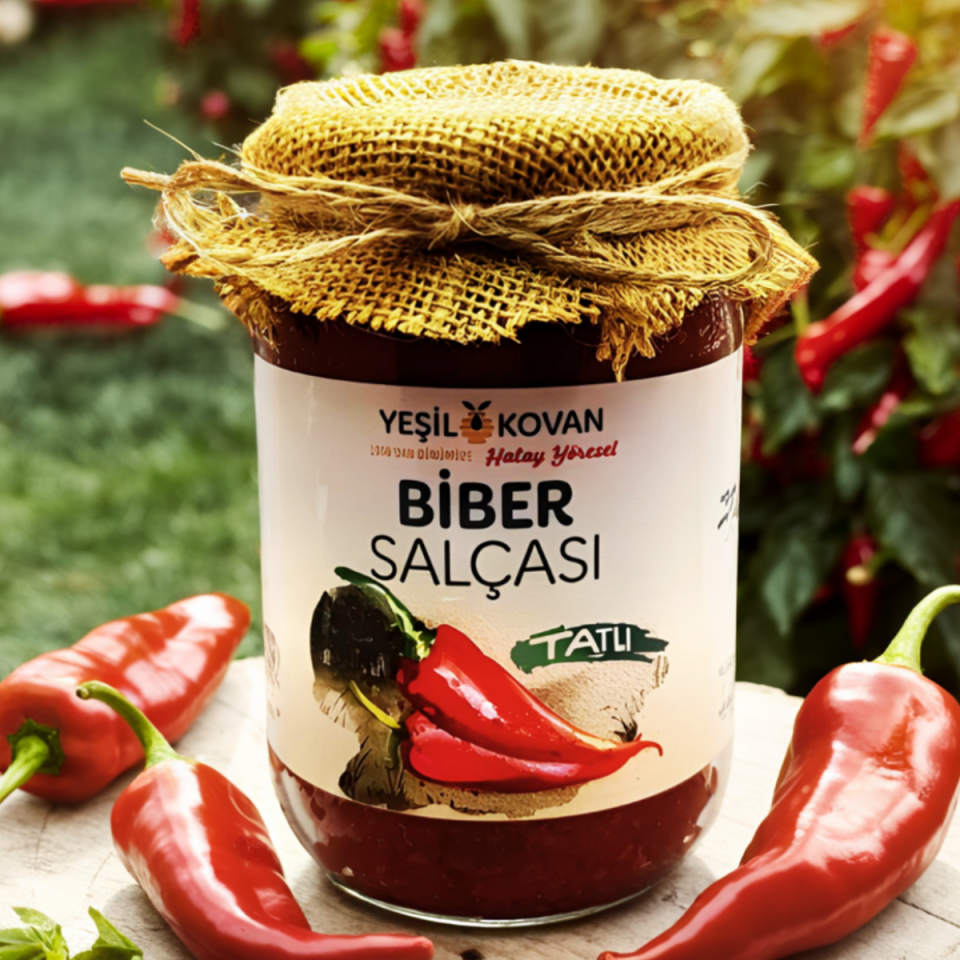 Biber Salçası (Tatlı) 650 Gr - Cam Kavanoz