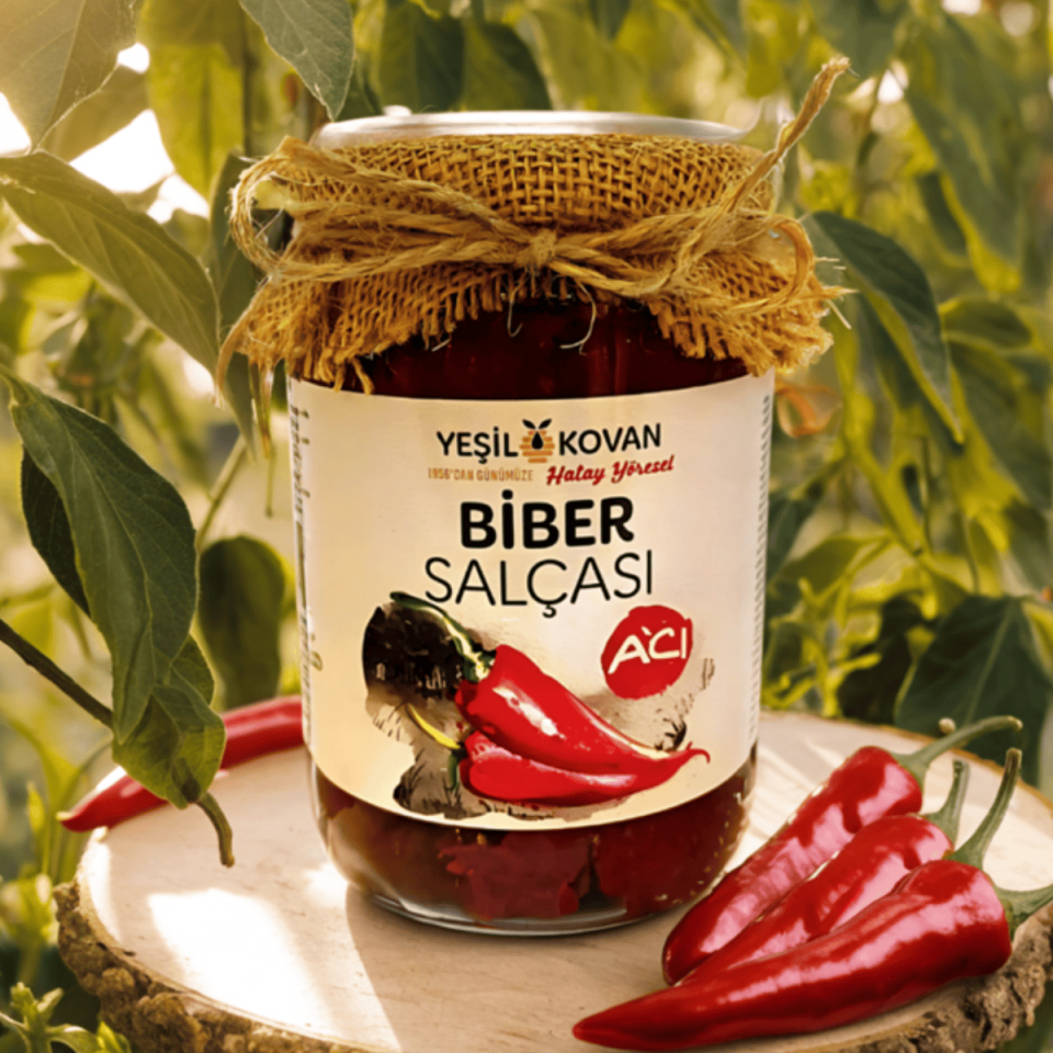 Biber Salçası (Acı) 650 Gr - Cam Kavanoz