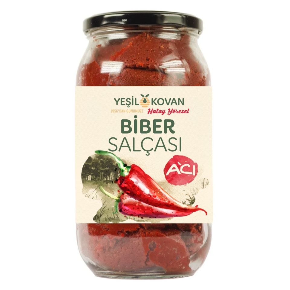 Biber Salçası (Acı) 650 Gr - Cam Kavanoz